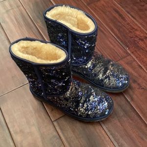 blue sparkle uggs